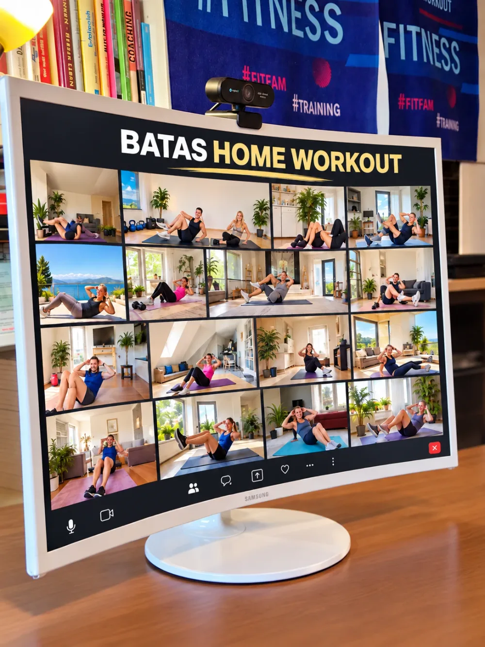 BATAS HOME WORKOUT live am Bildschirm