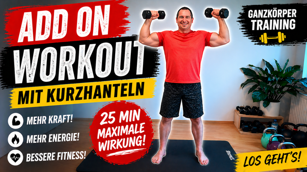 Du hast nur wenig Zeit zum Trainieren – vielleicht ca 25 Minuten – möchtest aber trotzdem ein effektives und intensives Workout machen? 💪🔥
Dann ist dieses Training genau das Richtige für dich!