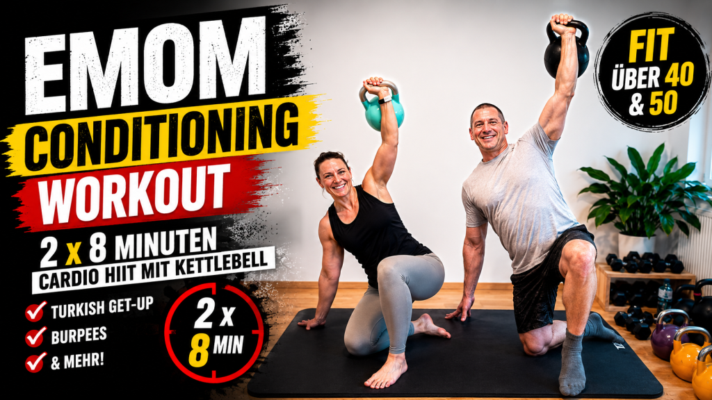 Im zweiten Video gehen wir richtig zur Sache im EMOM-Style (Every Minute One Movement) 💪💪
Dich erwarten 2 intensive 8-Minuten-Einheiten! 
Let's Burn 🔥🔥🔥🔥🔥