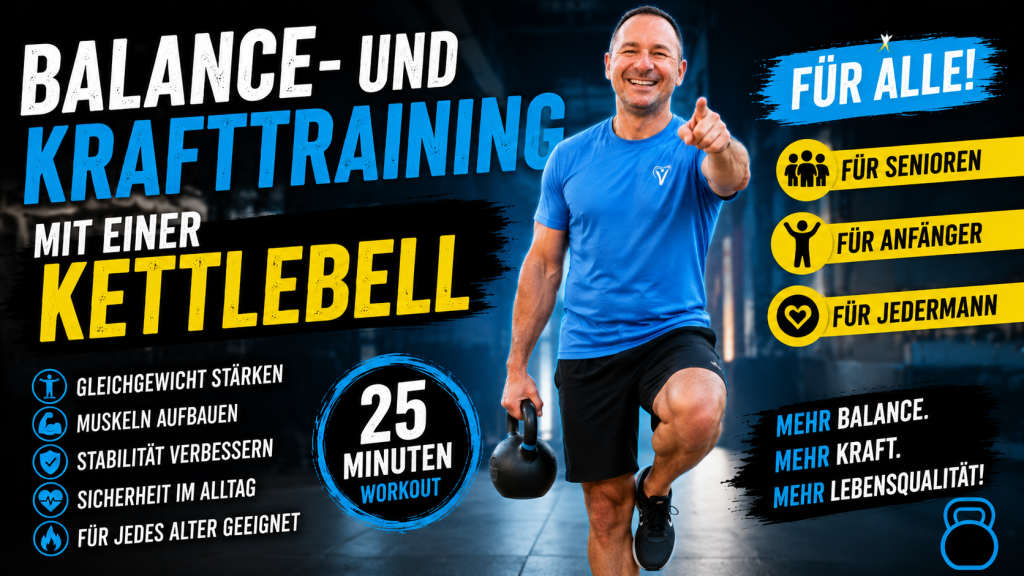Besonders mit zunehmendem Alter gewinnt das Gleichgewichtstraining an Bedeutung. Eine gute Balance unterstützt uns bei vielen alltäglichen Bewegungen und ist ein wichtiger Bestandteil der Sturzprävention.